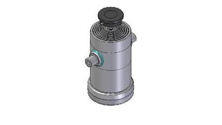 8013S -TELESCOPIC Sylinder STANDARD/KULE 8 TRINN REISE 2615 DIAMETER 240