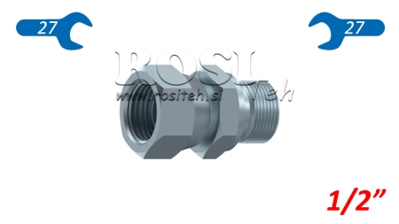 HIDRAULISKĀ DIVKĀRŠĀ ATSLĒGA GRIEŽAMĀ MĀTE 1/2
