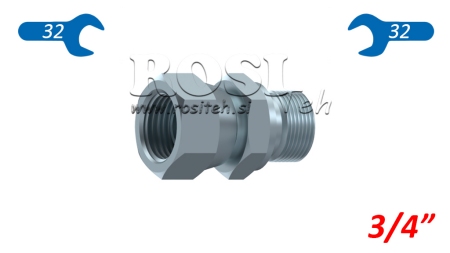 HIDRAULISKAIS DIVKĀRTAIS ATSLĒGA GRIEŽAMĀS NUTS 3/4