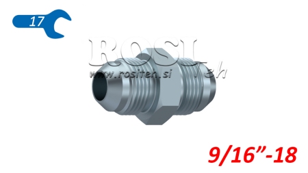 HIDRAULISKAIS DIVKĀRTA VĀRSTS JIC74° 9/16”-18 9/16”-18