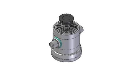 9031S -TELESCOPISK CYLINDER STANDARD/KUGLE 9 TRIN BEVÆGELSE 2212 DIAMETER 270