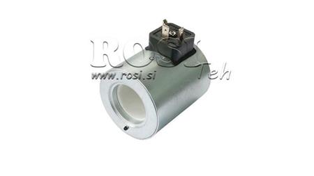 ELEKTROMAGNĒTISKĀ SPOLI 12V DC CETOP 5 VĀRSTAM - fi 31.4mm-75mm 37W 