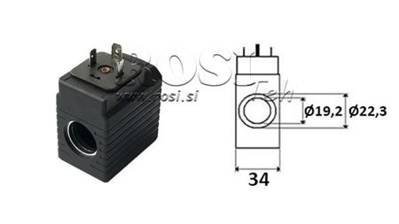 Elektromagnētiskā spole 12V DC - YE45 - fi 19.2mm-50mm 30W IP65