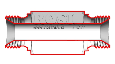 HIDRAULISKAIS ADAPTERIS VĪRIETE-VĪRIETE 1/4