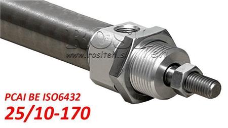 Gaisa cilindrs PCAI 25/10-170 BE ISO6432