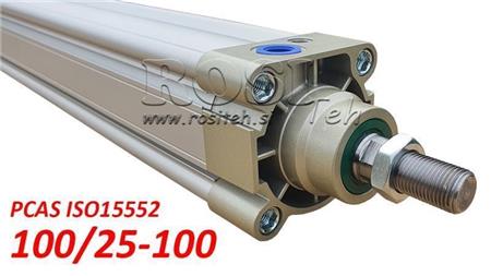 Gaisa cilindrs PCAS 100/25-100 BE ISO15552