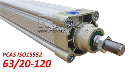 Gaisa cilindrs PCAS 63/20-120 BE ISO15552
