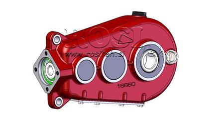 GIRKASSE - GIRKASSE RT320 FOR HYDRAULISK MOTOR MP/MR/MS FORHOLD 29.5:1