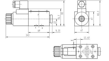 CETOP 3_1 SPOL DIMENSJONER 3B