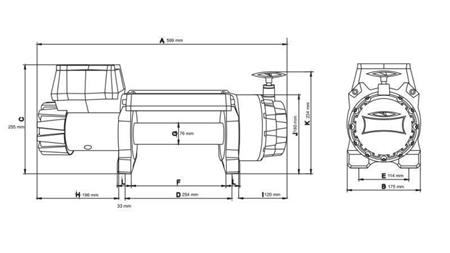 12 V ELEKTRISKAIS VINČS DWH 15000 HD - 6803 kg