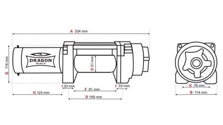 12 V ELEKTRISKĀ VILKME DWH 4500 HD - 2041 kg