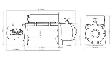 24 V ELEKTRISKĀ VILKME DWM 12000 HD - 5443 kg