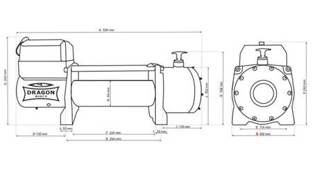 24 V ELEKTRISKAIS VINČS DWM 13000 HD - 5897 kg