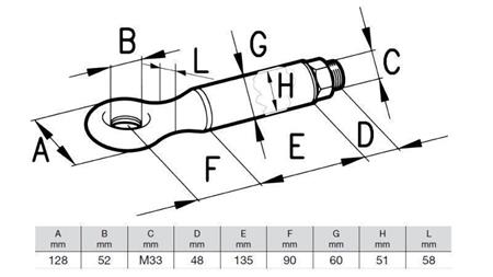OTÁČIVÝ TAŽNÝ KLOBOUK PRŮMĚR 52 14000/3000KG