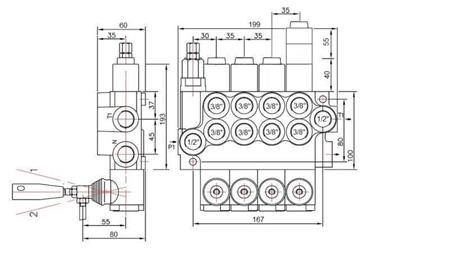 HYDRAULISK VENTIL 4xP40 FLYTENDE