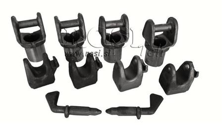 SETT MED HOLDERE FOR DUMP TRUCK CHASSIS FOR GAFLE