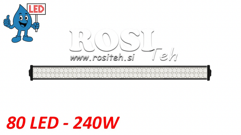 LED ARBETSBEG LIGHT - LIGHT 80 LED 240W 12V-24V COMBO 106CM MEGA