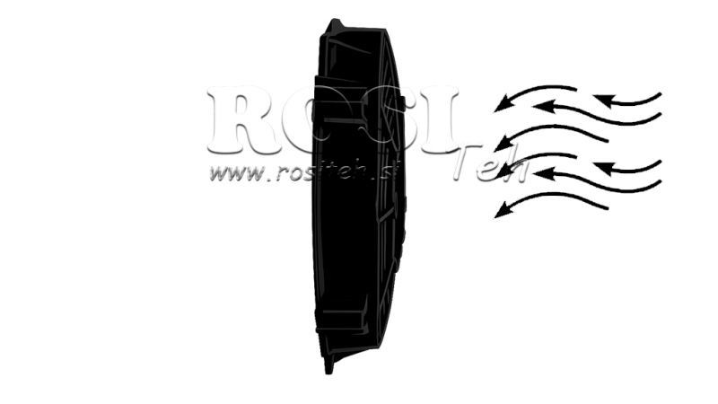 AXIALFLÄKT 225MM TRYCKANDE 12V