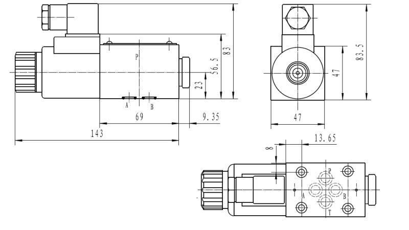 CETOP 3_1 SPOL DIMENSJONER 41A