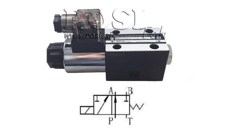 HYDRAULISK ELEKTROMAGNETISK VENTIL CETOP 3 12/24/230V N41A