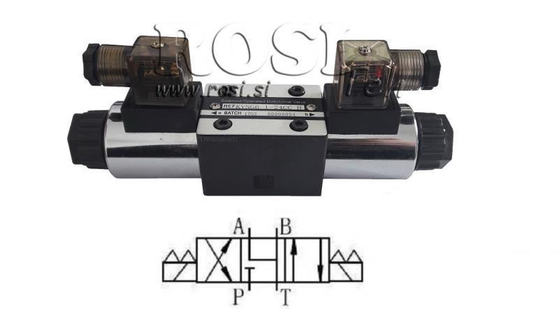 HIDRAULISKĀ ELEKTROMAGNĒTISKĀ VĀRSTA CETOP 3 12/24/230V N6