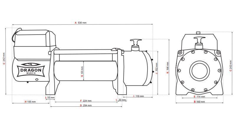 24 V ELEKTRISKAIS VINČS DWM 13000 HD - 5897 kg