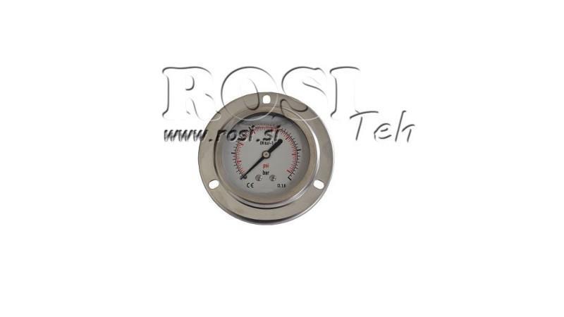 MANOMETRS DN63 AIZ 0 - 16 BAR - 1/4