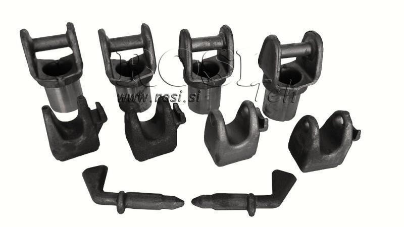 SETT MED HOLDERE FOR DUMP TRUCK CHASSIS FOR GAFLE